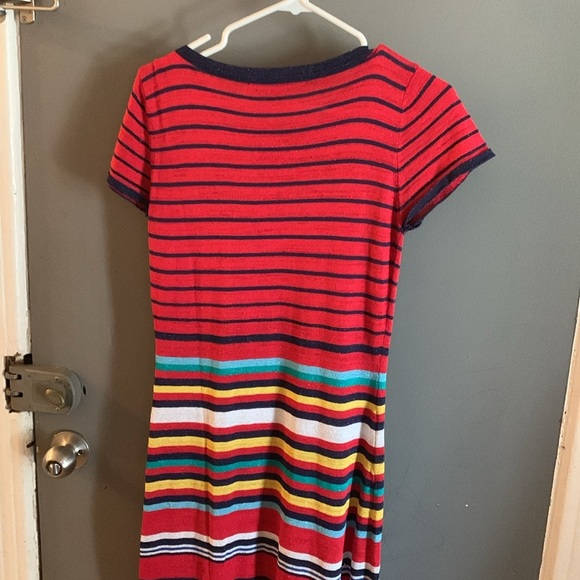 Desigual maxi striped glittery Red and Multicolor Knit Dress - Picture 4 of 5